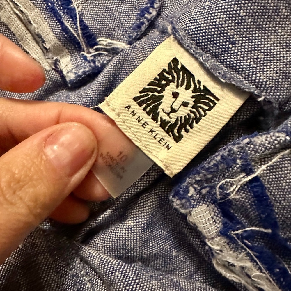 Anne Klein pants linen blend
